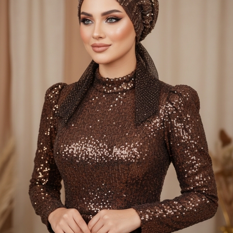 Eşarpbone Abiye Kumaş