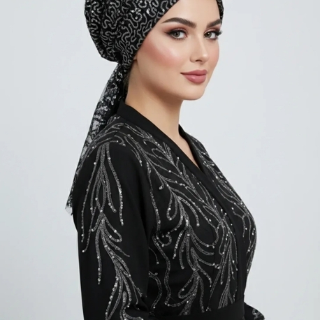 Eşarpbone Abiye Kumaş El Yapımı