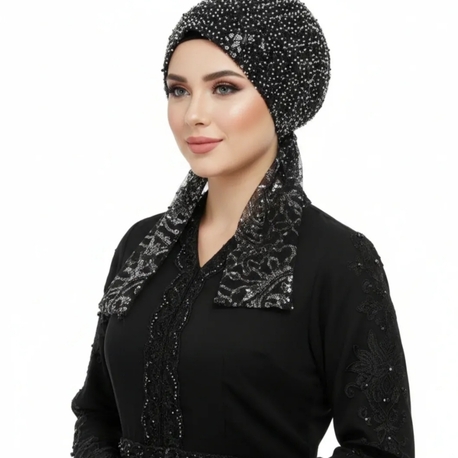 Eşarpbone Abiye Kumaş El Yapımı