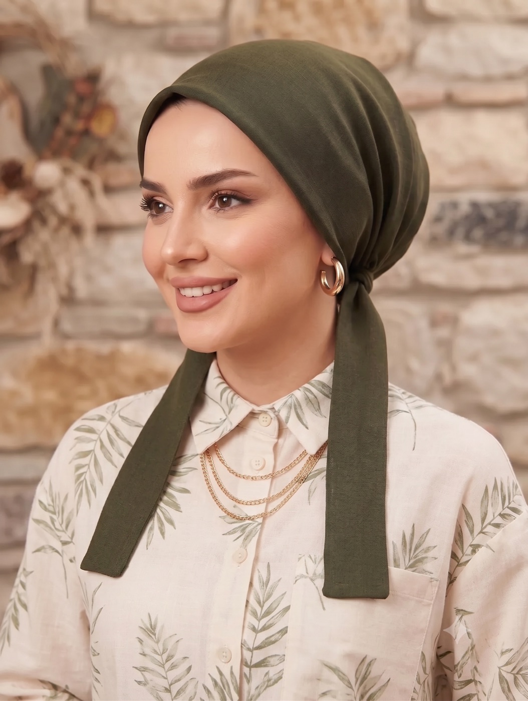 Tülbent Kumaşı - Koyu Yeşil